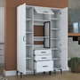 Hanah Home Armario multiusos JE118 - 2964 Blanco